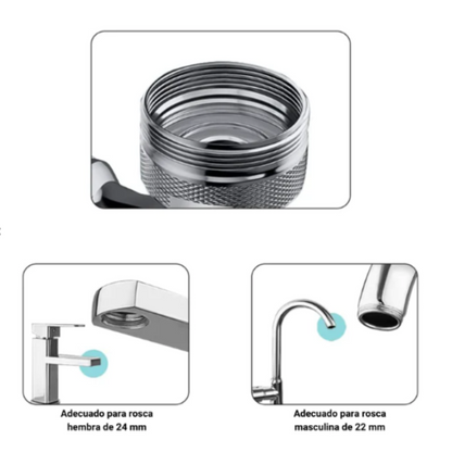 GRIFO UNIVERSAL 1080º Rosle™ (1 UNIDAD + OTRA DE REGALO 🎁)